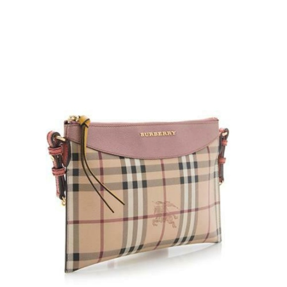 BURBERRY Peyton Crossbody Haymarket Check Bag - Picture 8 of 8
